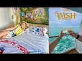 Disney wish cruise 2024  stateroom surprise embarkation day sailaway party food shows  more