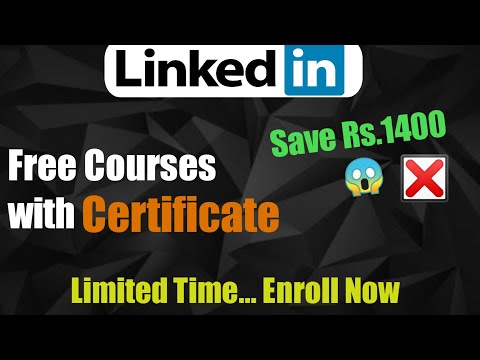 Linkedin Free Courses with Certificate | Top Courses | Enroll Fast