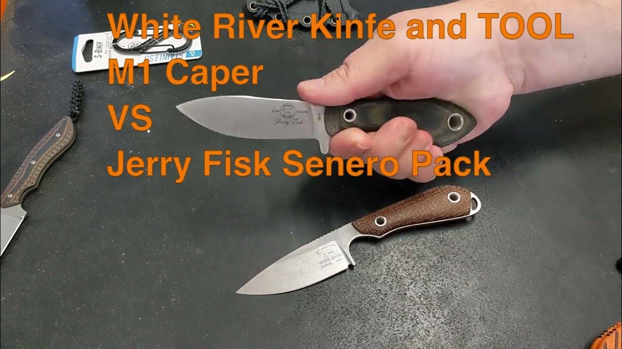 USA Made EDC White River Knife and tool sibling rivalry M1 back packer