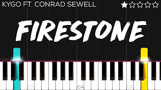 Kygo - Firestone ft. Conrad Sewell | EASY Piano Tutorial