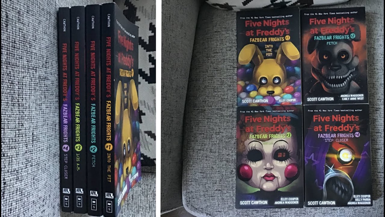 Книги фнаф фазбер. Книги ФНАФ. Первая книга ФНАФ. FNAF Fazbear Frights книга. Fazbear Frights книги.