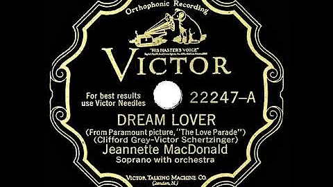 1929 Jeanette MacDonald - Dream Lover