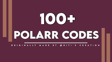 100+ Polarr Codes🌸🌈