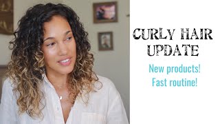 Updated curly hair routine - Maui Curl Refresher &amp; Curlsmith Miracle Sheild