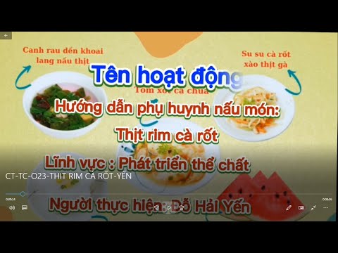 Hướng dẫn phụ huynh nấu món thịt rim cà rốt