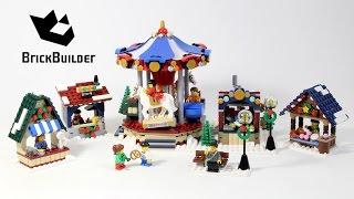 Lego Creator 10235 Winter Village Market - Lego Speed Build