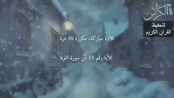 الآية رقم 33 من سورة التوبة - مكررة 30 مرة
