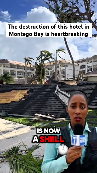 The destruction of this hotel in Montego Bay is heartbreaking #melissa#hurricanemelissa#jamaica