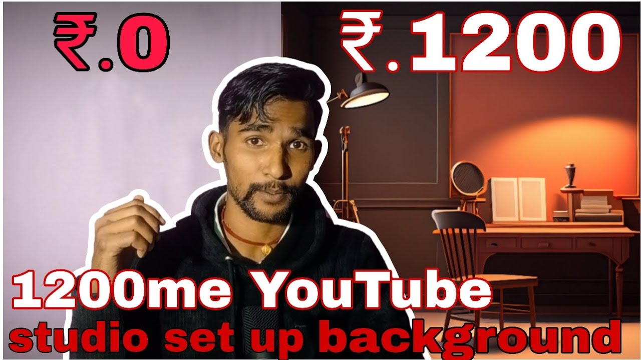 Create Background Studio Setup / Low Budget YouTube Studio Setup 