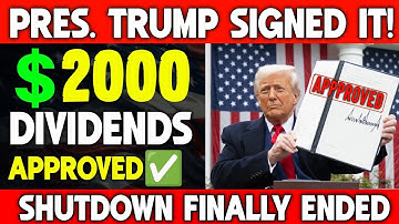 Trump’s New Signed Action Explained — Stimulus, Shutdown Update & Dividend Details