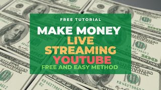 How to make money live streaming on
