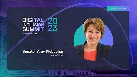 Special Remarks from Senator Amy Klobuchar | DIS2023