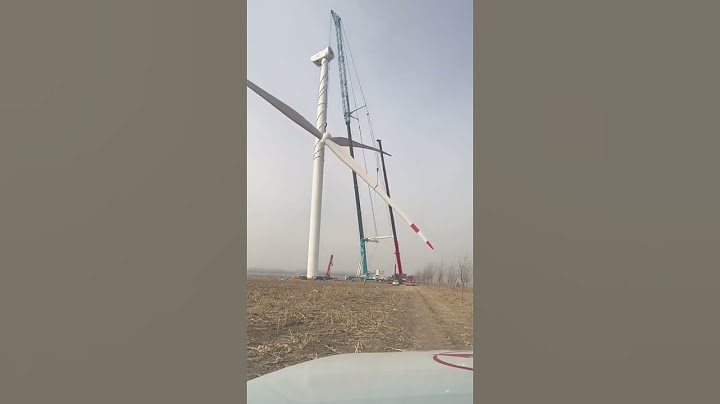 Wind power windmill installation process