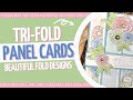 Tri-Fold Panel Card with Belly Band