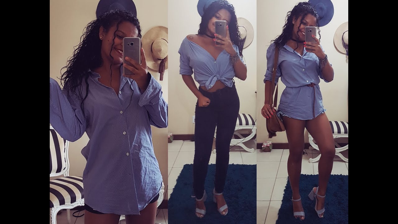 mulher pode usar camisa masculina