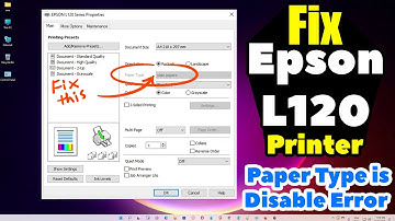 How To Enable Paper Type on Epson L120 Printer in Windows 11 PC or Laptop