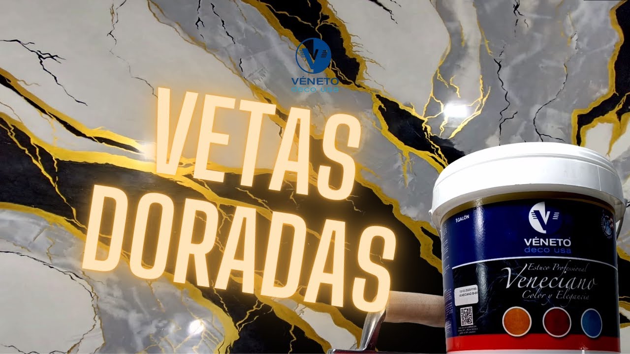 👑Hermoso Estuco Mármol Con Vetas Doradas MUY FÁCIL ✔ Para Decorar Tus Espacios✨✨✨