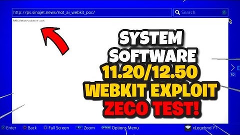 PS4 12.50 Working Webkit Exploit?! (Test 2)