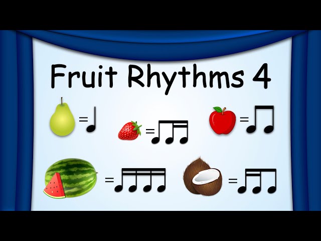 Fruit Rhythms 4 | Music Rhythms | Green Bean's Music class=