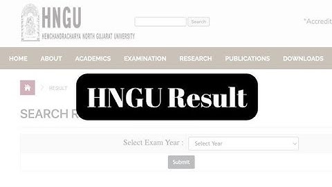 HNGU Result 2024, 1st, 2nd, 3rd, 4th, 5th, 6th Sem Link @ www.ngu.ac.in