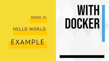 Nodejs hello world server on Docker
