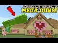 Minecraft: MEGA GUNS!!! (*OVERPOWERED* GIANT GUNS!)