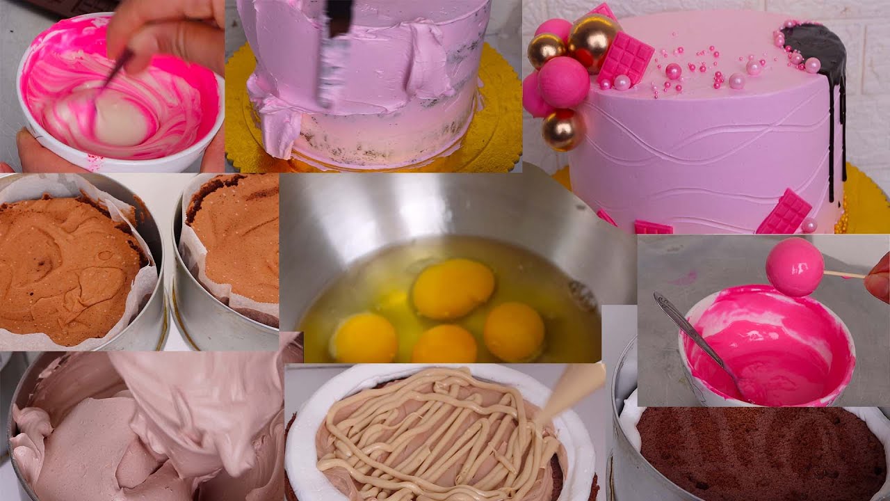 كيكة من الوصفة الى الخبز وتنتهي بالتزيين، كيكة قياس ٢٠ سم ، كيكة من الالف الى الياء