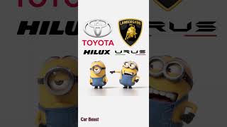 Toyota Hilux vs Lamborghini URUS minions styl fun#asmr #funny #tiktok #trending #foryou #car #hilux