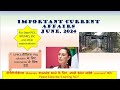 Current Affairs June 2024