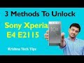 Sony Xperia E4 E2115 Hard Reset - E4 Pattern Unlock Solution