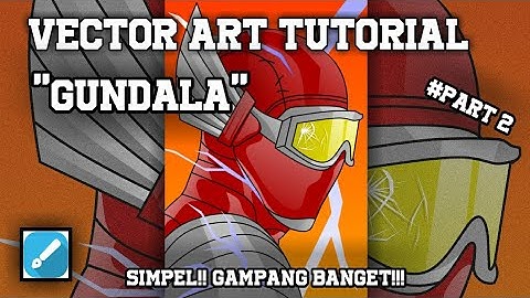 VECTOR ART TUTORIAL "GUNDALA" SIMPEL #PART2 COLORING || INFINITE DESIGN