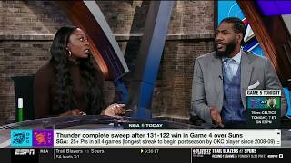 NBA Today | "SGA is REAL MVP" - Iman Shumpert on Thunder sweep Suns to face Lakers/Rockets winner