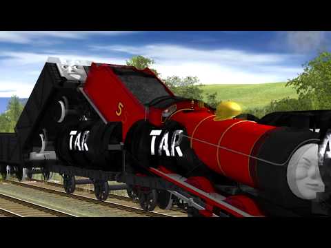 James Crashes Into Tar Wagons