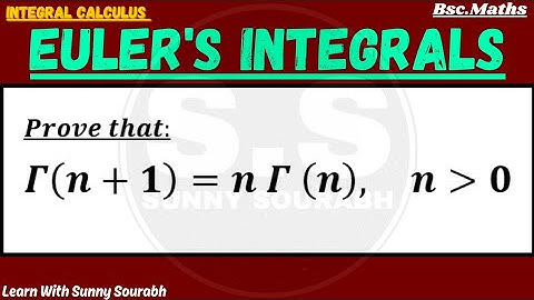 BETA AND GAMMA FUNCTIONS [INTEGRAL CALCULUS]