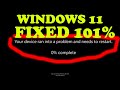 Your PC ran into a problem and needs to restart in Windows 11