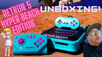 The Hyperkin Retron 5 Hyper Beach Edition! All In One Retro Console Game Boy, NES, SNES, Genesis