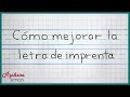 Cómo Mejorar la Caligrafía con Letra de Imprenta