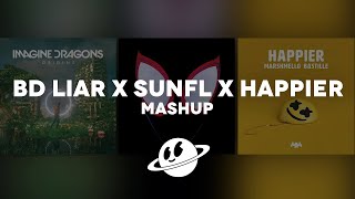 Bad Liar x Happier x Sunflower [Mashup] - Imagine Dragons, Marshmello, Post Malone | Soothing Sounds