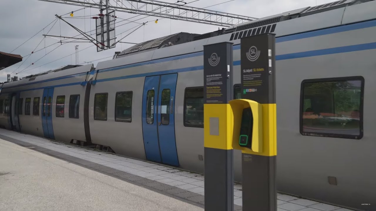 Sweden, Stockholm, train ride from Nynäshamn to Älvsjö