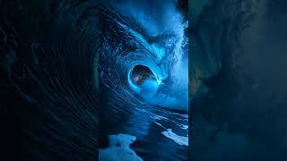 Bioluminescent Wave at Night Reveals the Milky Way for a Split Second | Slow Motion Ocean Waves