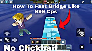 How To Bridge Like 999 Cps Bedwars Block Man Goo screenshot 4