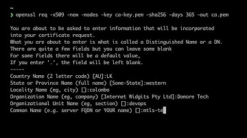 Exploring  Mutual TLS (mTLS) : How to Create Certificate Authority(CA) Certificate using OpenSSL