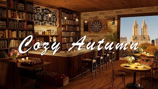 Cozy Autumn Coffee Shop with Relaxing Music to Relax/Study/Work to