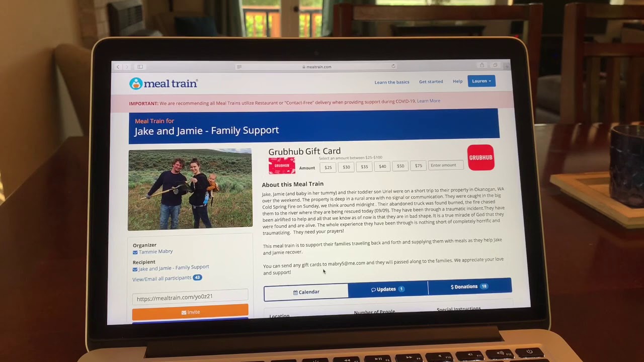 How to purchase a giftcard through meal train YouTube