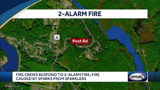 Fire crews respond to 2-alarm fire in Hooksett