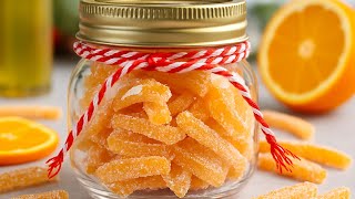 Écorces d’Orange Confites🍊 | Recette Facile 3 ingrédients | Cadeau Fait Maison