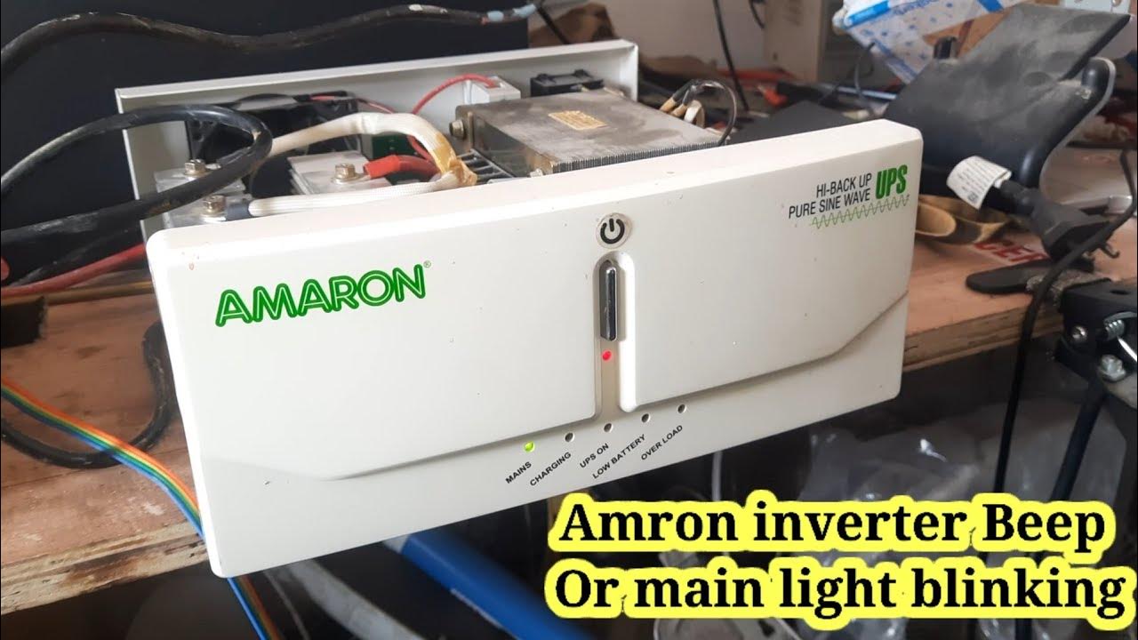 Amron 880va inverter beep sound problem Amron inverter Main light