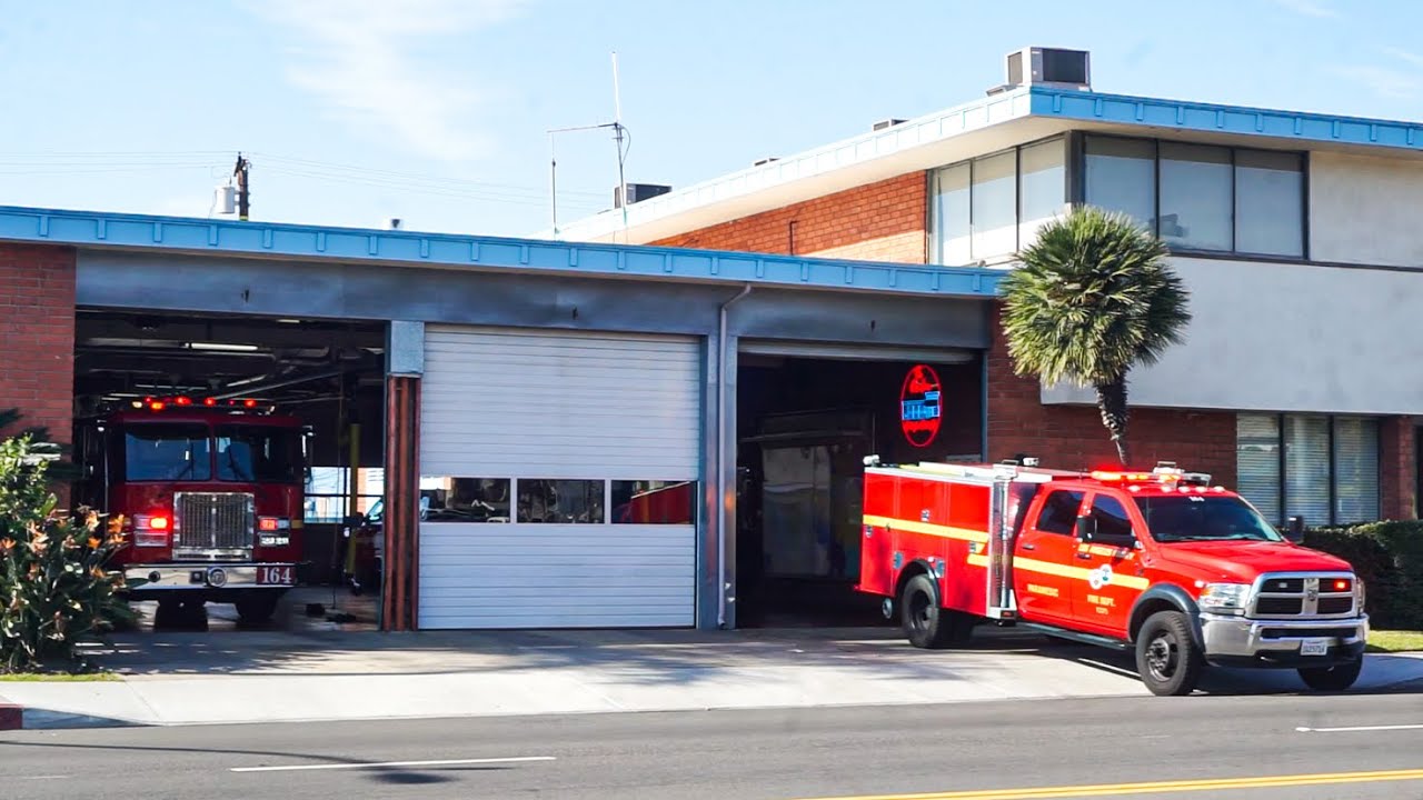 LACo.FD Engine, Truck & Squad 164 - YouTube