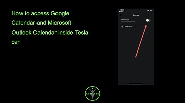 How to access Google Calendar and Microsoft Outlook Calendar inside Tesla car