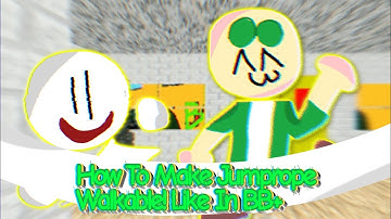 How To Make Jumprope Walkable To Your Decompile! 🙌😎/ #video #decompile #baldisbasics
